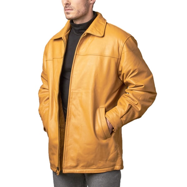 Tanners Avenue Men's Leather Zip-up Jacket