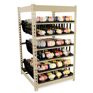 First-In/First-Out (FIFO) Canned Food Storage Shelf (200+ Capacity)