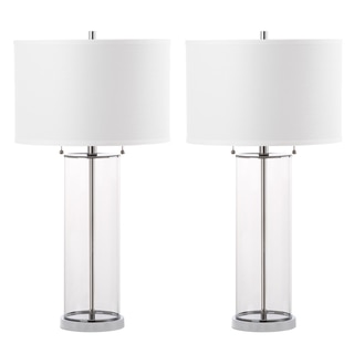 Safavieh Lighting 31-inch Velma Clear/ Off-White Table Lamp (Set of 2)