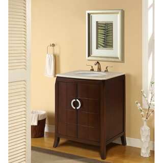 27" Renee Single Bathroom Vanity Set in Brown