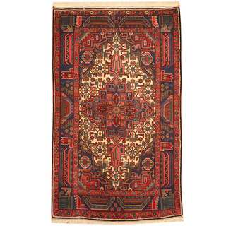 Herat Oriental Persian Hand-knotted Tribal Hamadan Wool Rug (3'5 x 5'8)