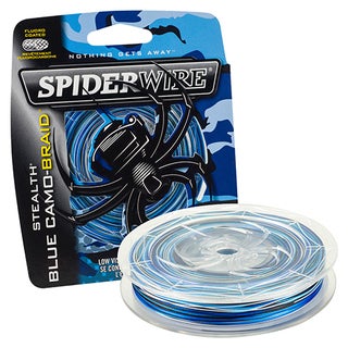 Spiderwire Stealth Blue Camo PE Fiber 300-yard Braid Superline Line Spool