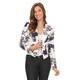 Women's Polyester and Spandex Floral Blazer Jacket - Thumbnail 0