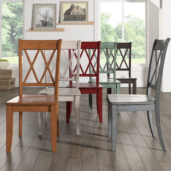 slide 2 of 45, Eleanor X Back Wood Dining Chair (Set of 2) by iNSPIRE Q Classic