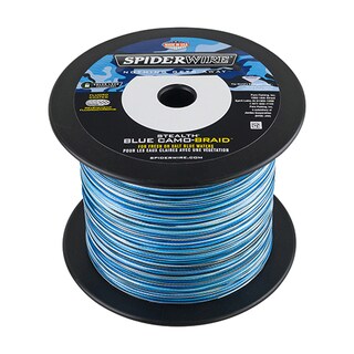 Spiderwire Stealth Braid Superline 1,500-yard 0.014-inch-diameter 50-pound Breaking Strength Blue Camo Line Spool