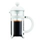 Bodum 3 cup Java French Press Coffee Maker, 12 oz, White