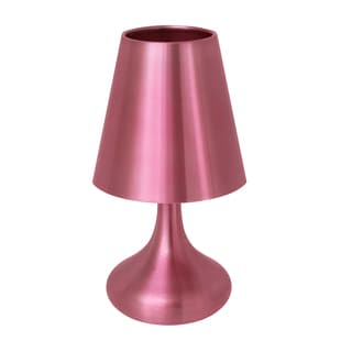LumiSource Genie Pink Aluminum Touch Lamp