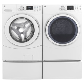 GE Laundry Pair with 7.5-cubic Feet Capacity Frontload Gas Dryer and 4.3-cubic Feet Capacity Frontlo