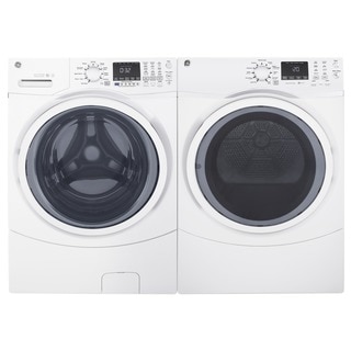GE Steam Laundry Pair with 7.5-cubic Feet Capacity Front Load Electric Dryer and 4.5-cubic Feet Capa