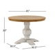Eleanor Two-tone Round Solid Wood Top Dining Table by iNSPIRE Q Classic - Thumbnail 11