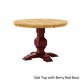 Eleanor Two-tone Round Solid Wood Top Dining Table by iNSPIRE Q Classic - Thumbnail 4