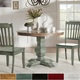 Eleanor Two-tone Round Solid Wood Top Dining Table by iNSPIRE Q Classic - Thumbnail 0