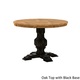 Eleanor Two-tone Round Solid Wood Top Dining Table by iNSPIRE Q Classic - Thumbnail 3