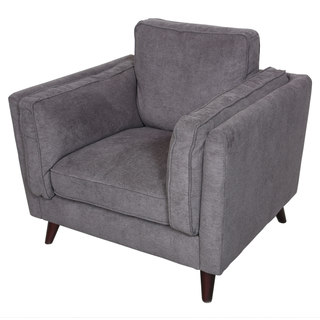 Porter Chelsea Charcoal Grey Mid-Century Modern Chair