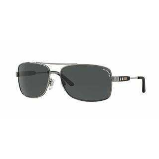 Burberry Mens BE3074 100387 Gunmetal Metal Rectangle Sunglasses