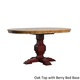 Eleanor Two-tone Oval Solid Wood Top Extending Dining Table by TRIBECCA HOME