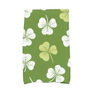 Lucky Holiday Floral Print Kitchen Towel