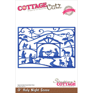 CottageCutz Elites Die -O'Holy Night Scene 5"X3.6"