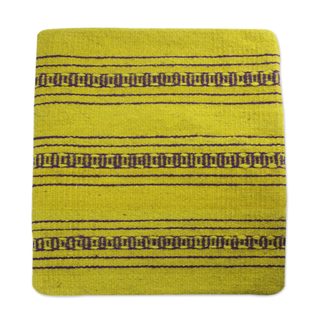 Handmade Zapotec Wool Cushion Cover, 'Zapotec Energy' (Mexico)