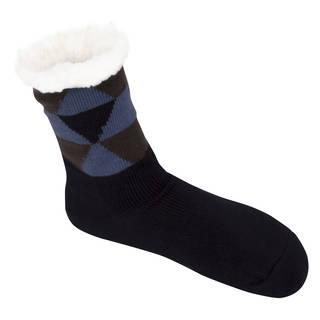Leisureland Men's Geometric Slipper Socks