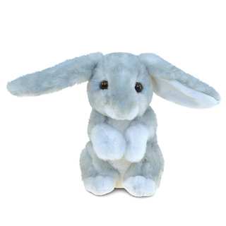 Puzzled Grey 4.5-inch Rabbit Super-soft Stuffed Plush Cuddly Animal Toy