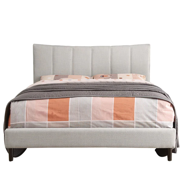 Channel Back Upholstered Bed