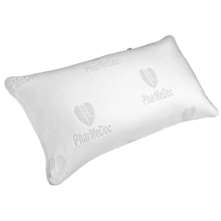 PharMeDoc Shredded Memory Foam Pillow w/ Washable Case Ultra Soft Ventilated Pillow for Custom Relief