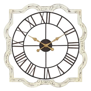 Eloise Off-white Metal French Country Wall Clock