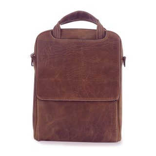 Leather Tablet Case, 'Brown Cyberspace' (Mexico)