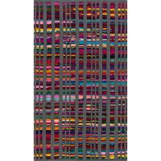 Flatweave Rory Grey Multi Cotton Rug (2'3 x 3'9)