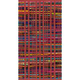 Flatweave Rory Red Multi Cotton Rug (1'8 x 3')