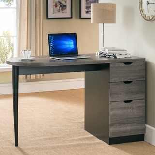 Furniture of America Elissia Contemporary Two-Tone 3-drawer Home Office Writing Desk