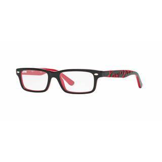 Ray Ban Mens RY1535 3573 Black Plastic Rectangle Eyeglasses