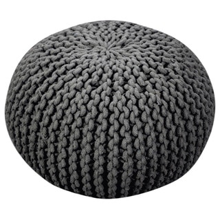 Moro Cotton-knit Fabric Ottoman Pouf by Christopher Knight Home