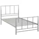 Estate Grey Steel Platform Bed