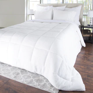 Windsor Home Oversized Sherpa Reversible Down Alternative Comforter
