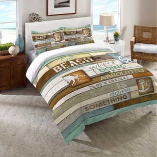 Laural Home Beach Words Comforter