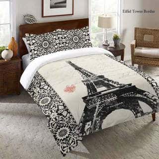 Laural Home Eiffel Tower Pattern Comforter