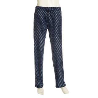 Hanes Men's Blue Cotton Knit Print and Plaid Lounge Pants (Set of 2)