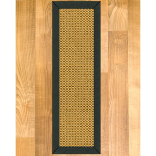 Handcrafted Dubai Sisal Carpet Stair Treads - Fudge 9" x 29" (Set of 13)