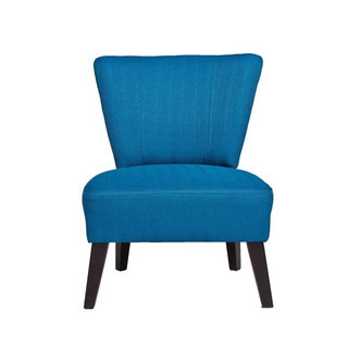 Malaga Blue Wood/Polyester Occasional Chair