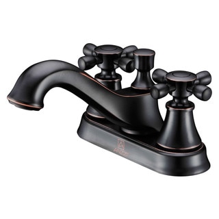 ANZZI Major Series 4-inch Centerset 2-handle Mid-arc Bathroom Faucet in Oil Rubbed Bronze