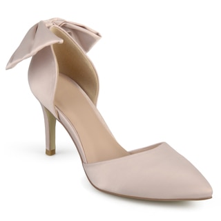 Journee Collection Women's 'Tanzi' Bow Pointed Toe D'orsay Pumps