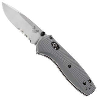 Benchmade 585S-2 Mini Barrage Pocket Knife w/ 2.91-Inch Serrated Edge Drop-Point Blade