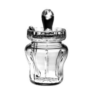 Majestic Gifts Hand-cut Crystal 6-inch Honey jar with Spoon