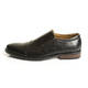 Henry Ferrera Collection Men's Faux Leather Slip-on Dress Loafers - Thumbnail 4