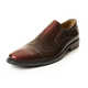Henry Ferrera Collection Men's Faux Leather Slip-on Dress Loafers - Thumbnail 3