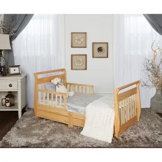 Dream On Me, Sleigh Toddler Bed w/ Storage Drawer