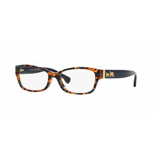 Coach Womens HC6078 5337 Blue Plastic Rectangle Eyeglasses