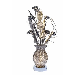 Urban Designs Floral Metal Art Display LED Table Lamp